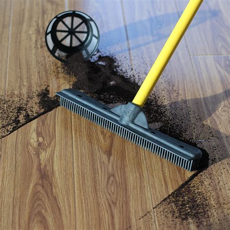 The rubber sweeper: Watch dirt and grime disappear before your eyes
